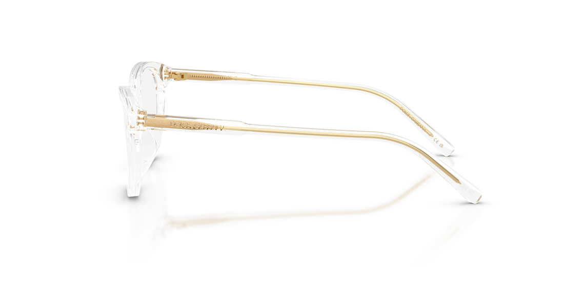 Prescription glasses dolce & gabbana dx3002 3133 transparente cat eye infantil size 50mm - Detailed view