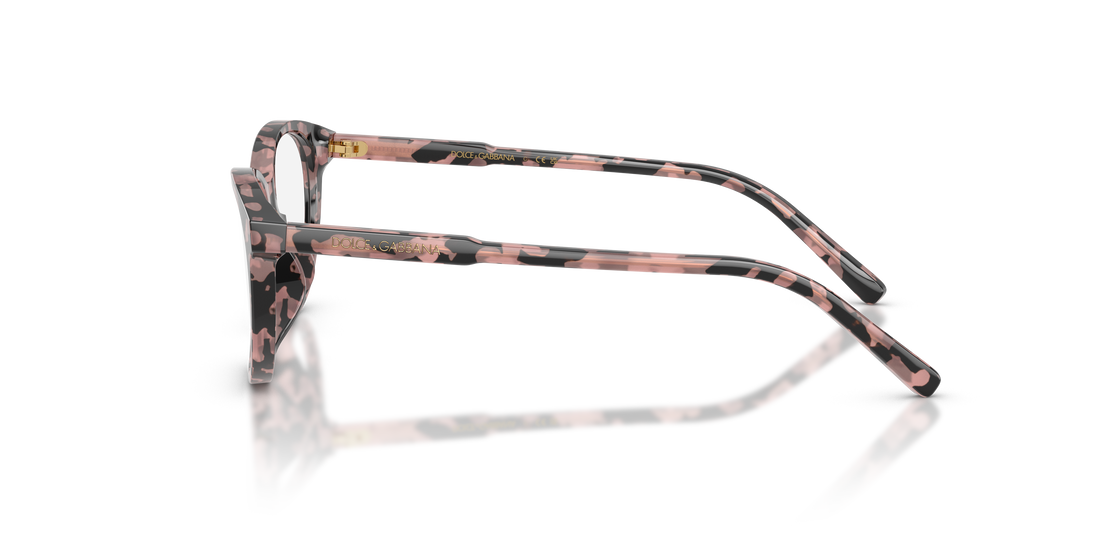 Prescription glasses dolce & gabbana dx3002 3476 havana cat eye infantil size 48mm - Detailed view