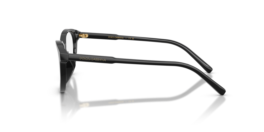 Prescription glasses dolce & gabbana dx3002 501 negro cat eye infantil size 48mm - Detailed view