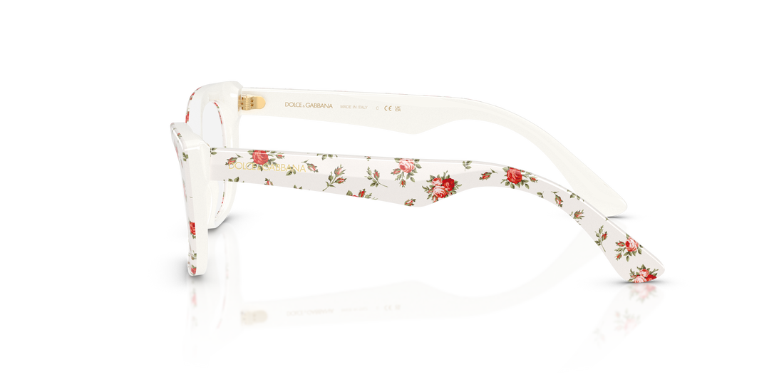 Lunettes de vue dolce & gabbana dx3357 3487 multicolor cat eye infantil taille 49mm - Vue détaillée