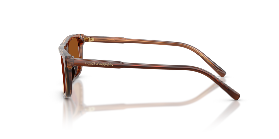 Lunettes de soleil dolce & gabbana dx4009 348173 marron rectangular infantil taille 51mm - Vue détaillée