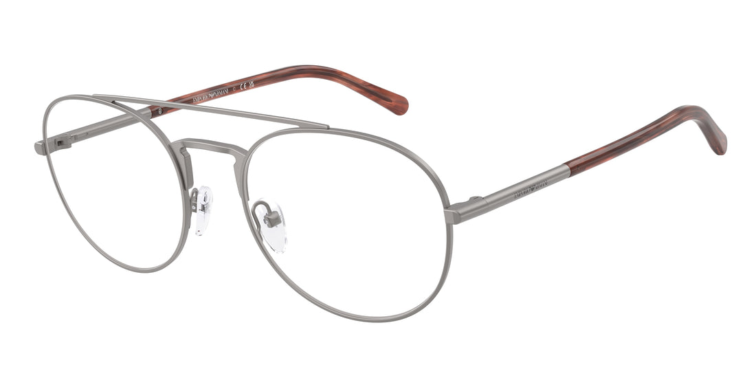 Brillen emporio armani ea1178 3423 gris pilot masculino größe 55mm - Hauptansicht