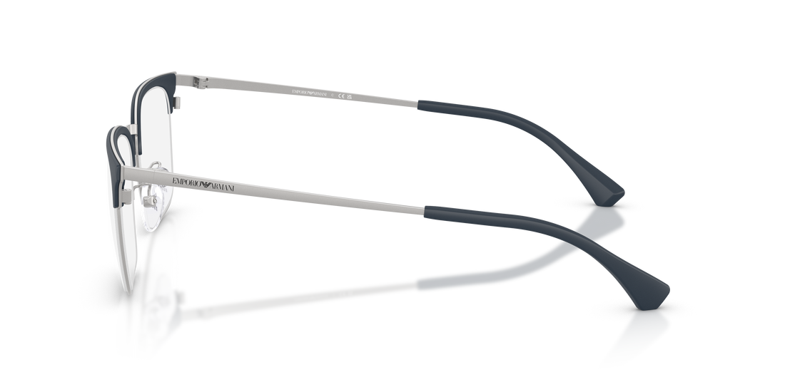 Gafas graduadas emporio armani ea1186d 3015 plateado square masculino talla 55mm - Vista de detalle
