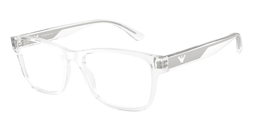 Gafas graduadas emporio armani ea3239 6344 transparente rectangular masculino talla 55mm - Vista principal