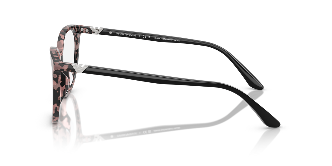 Lunettes de vue emporio armani ea3249u 5766 rosa cat eye femenino taille 53mm - Vue détaillée