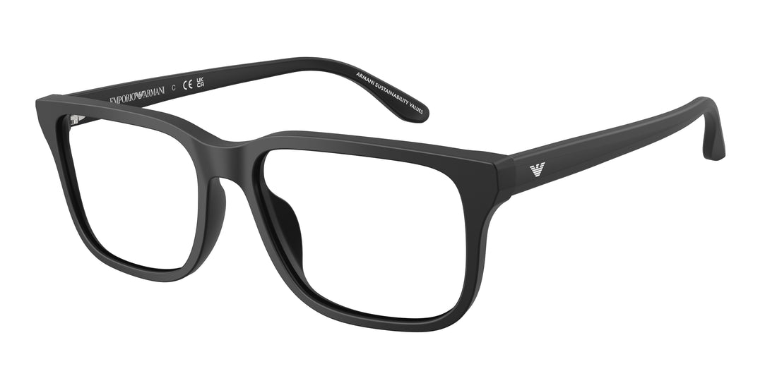 Lunettes de vue emporio armani ea3250u 5017 negro rectangular masculino taille 56mm - Vue principale