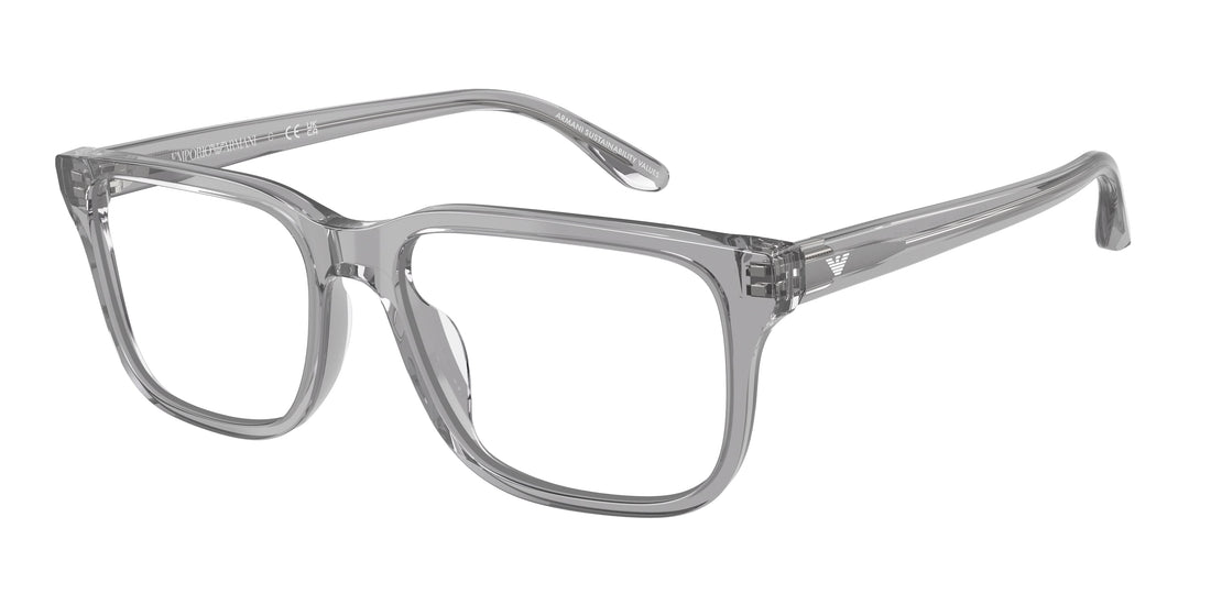 Brillen emporio armani ea3250u 6202 gris rectangular masculino maat 54mm - Hoofdaanzicht