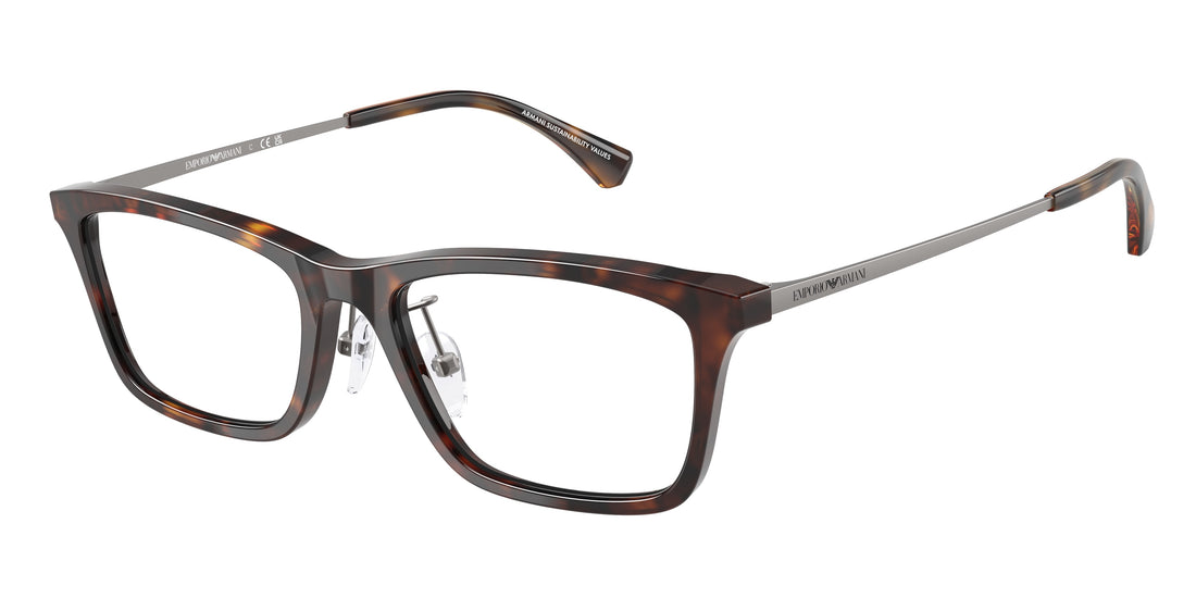 Gafas graduadas emporio armani ea3252d 5026 havana rectangular masculino talla 54mm - Vista principal