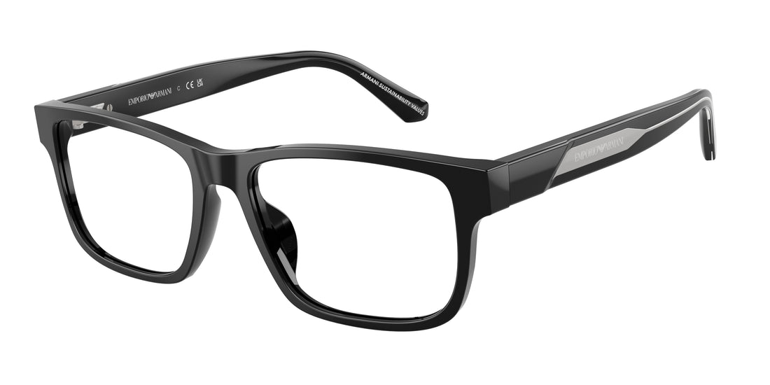 Brillen emporio armani ea3265u 5017 negro rectangular masculino maat 56mm - Hoofdaanzicht