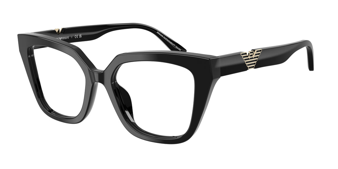 Brillen emporio armani ea3267u 5017 negro cat eye femenino größe 50mm - Hauptansicht