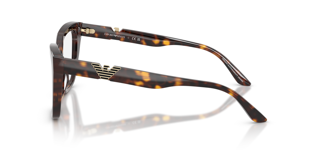 Brillen emporio armani ea3267u 5026 havana cat eye femenino größe 50mm - Detailansicht