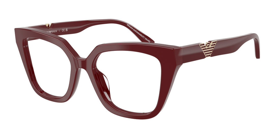 Brillen emporio armani ea3267u 6323 rojo cat eye femenino größe 52mm - Hauptansicht