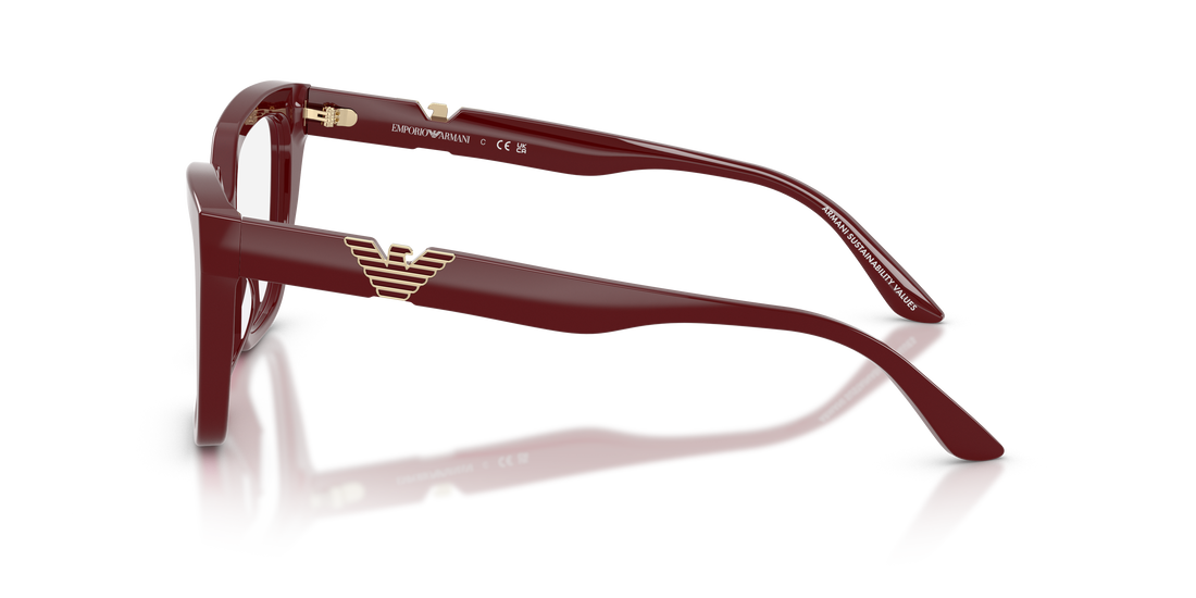 Brillen emporio armani ea3267u 6323 rojo cat eye femenino größe 50mm - Detailansicht