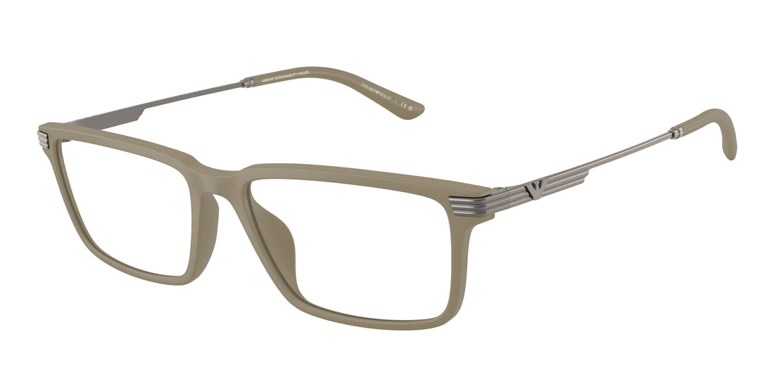 Brillen emporio armani ea3268u 5437 marron rectangular masculino größe 53mm - Hauptansicht