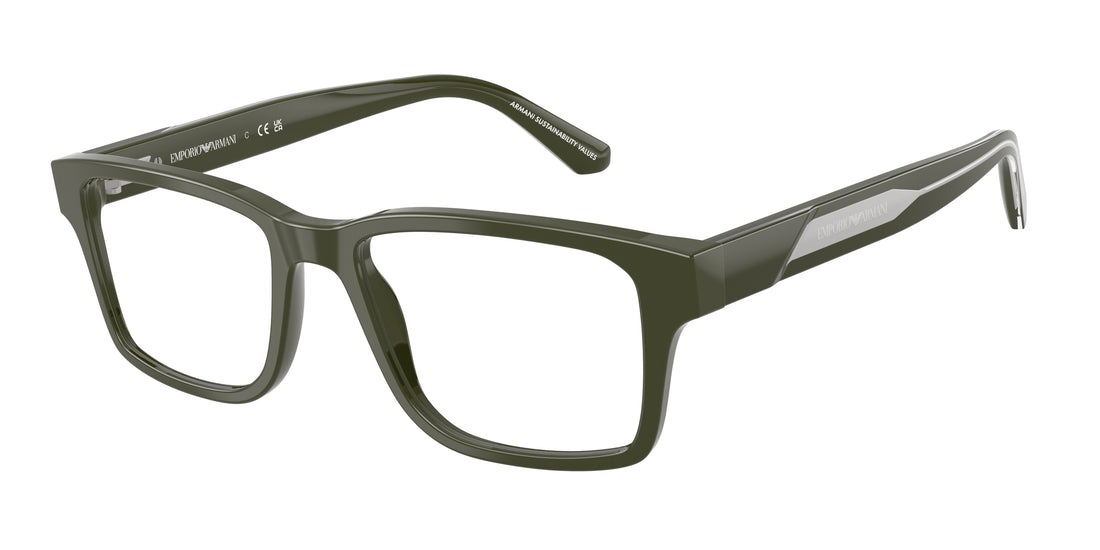 Occhiali da vista emporio armani ea3271 6321 verde rectangular masculino taglia 54mm - Vista principale