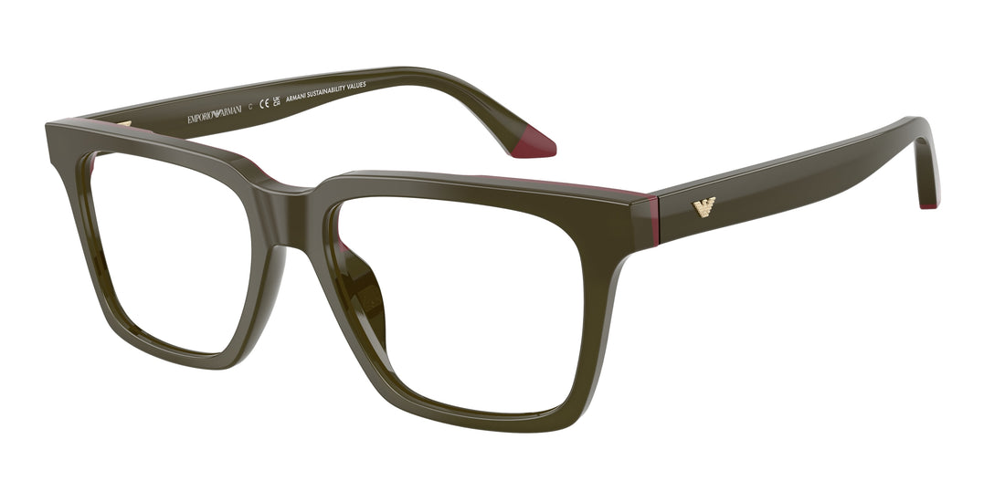 Occhiali da vista emporio armani ea3272u 6316 verde square masculino taglia 52mm - Vista principale