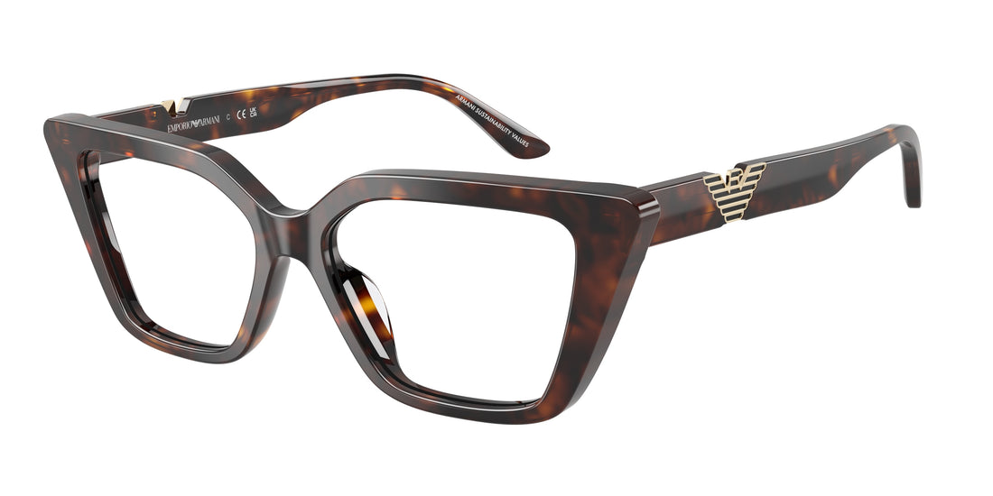 Brillen emporio armani ea3273u 5026 havana cat eye femenino größe 52mm - Hauptansicht
