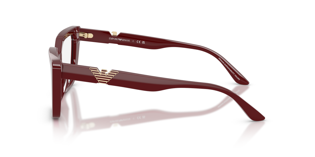 Brillen emporio armani ea3273u 6323 rojo cat eye femenino größe 52mm - Detailansicht