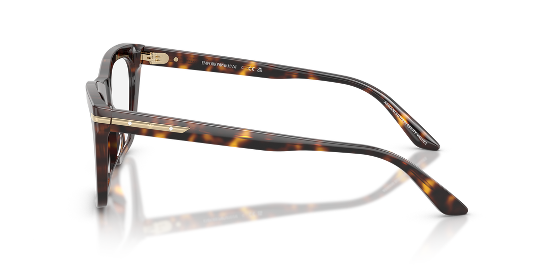 Gafas graduadas emporio armani ea3283bu 5026 havana cat eye femenino talla 51mm - Vista de detalle