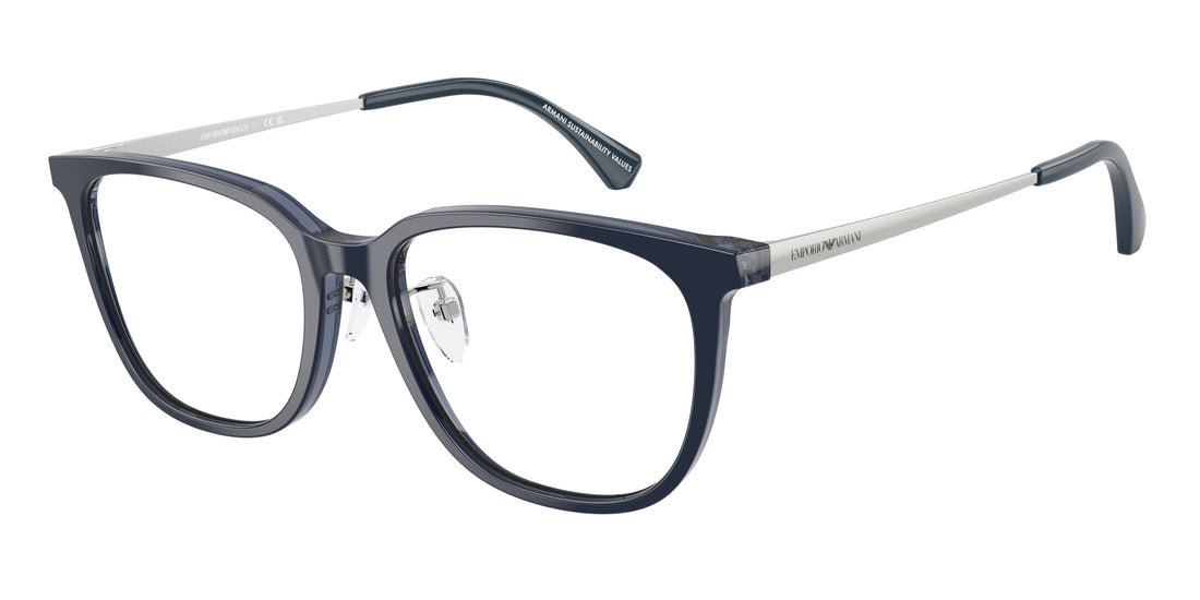 Gafas graduadas emporio armani ea3284d 6256 azul irregular masculino talla 54mm - Vista principal