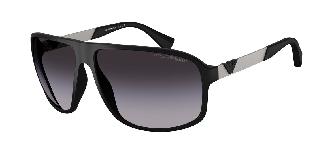 Óculos de sol emporio armani ea4029 50638g negro square masculina tamanho 64mm - Vista principal