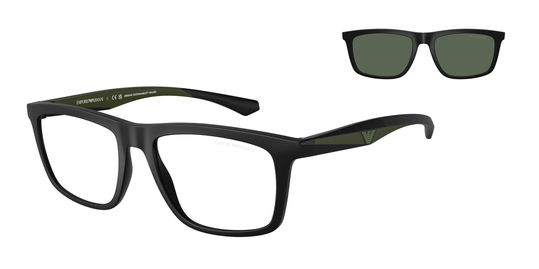 Sunglasses emporio armani ea4235 50011w negro square masculino size 53mm - Main view