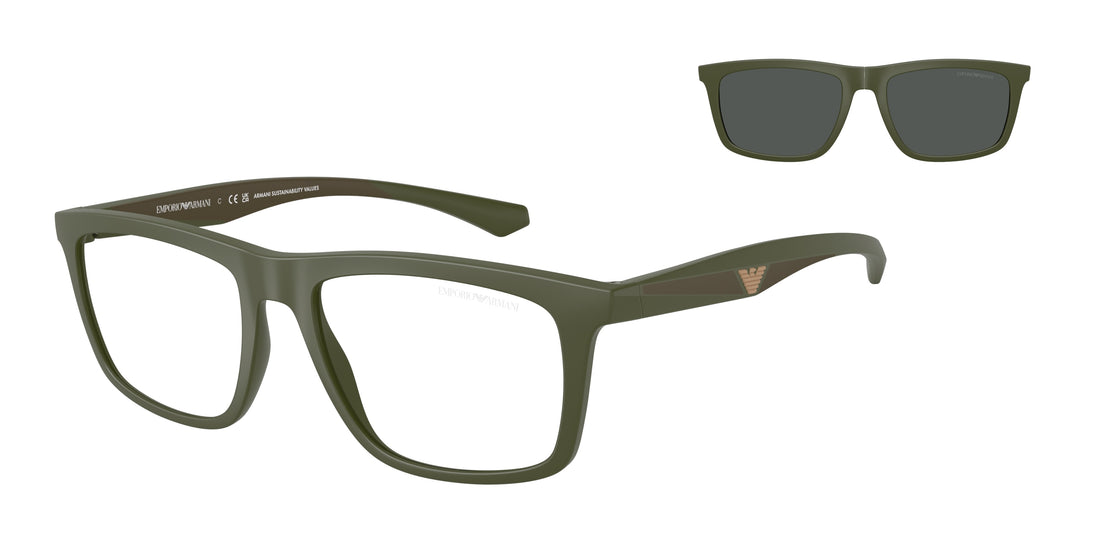 Sonnenbrillen emporio armani ea4235 61841w verde square masculino größe 53mm - Hauptansicht
