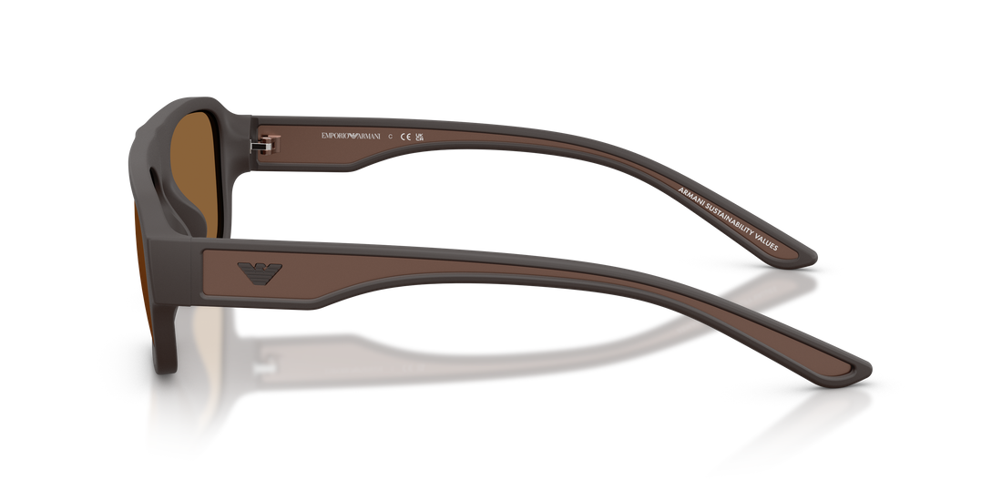Gafas de sol emporio armani ea4266u 618673 marron irregular masculino talla 55mm - Vista de detalle