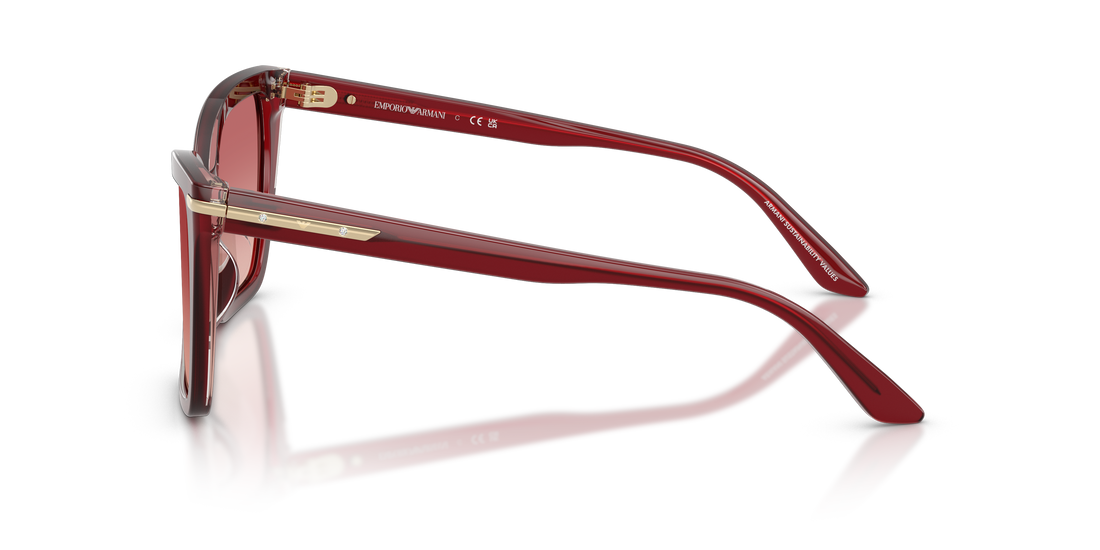 Occhiali da sole emporio armani ea4273bu 6377a5 rojo square femenino taglia 53mm - Vista dettagliata