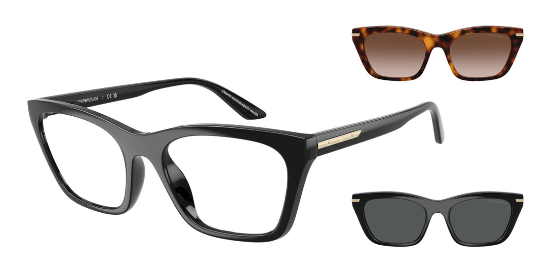 Gafas de sol emporio armani ea4274bu 50171w negro cat eye femenino talla 53mm - Vista principal