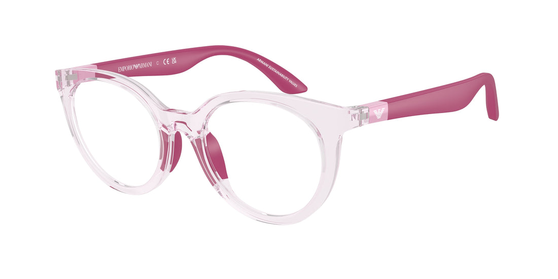 Occhiali da vista emporio armani ek3007 6139 rosa pantos infantil taglia 45mm - Vista principale