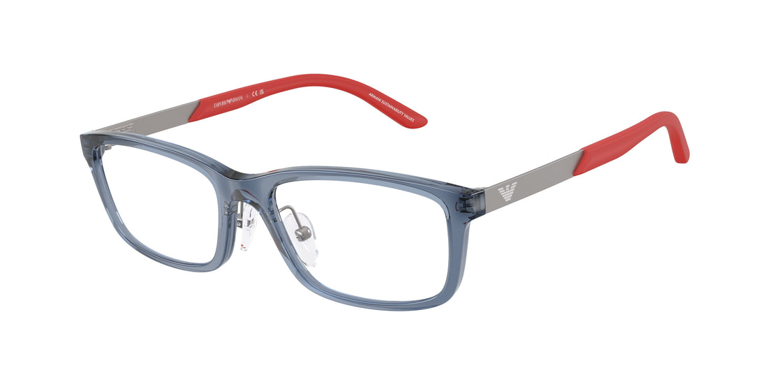 Occhiali da vista emporio armani ek3009 6278 azul rectangular infantil taglia 49mm - Vista principale