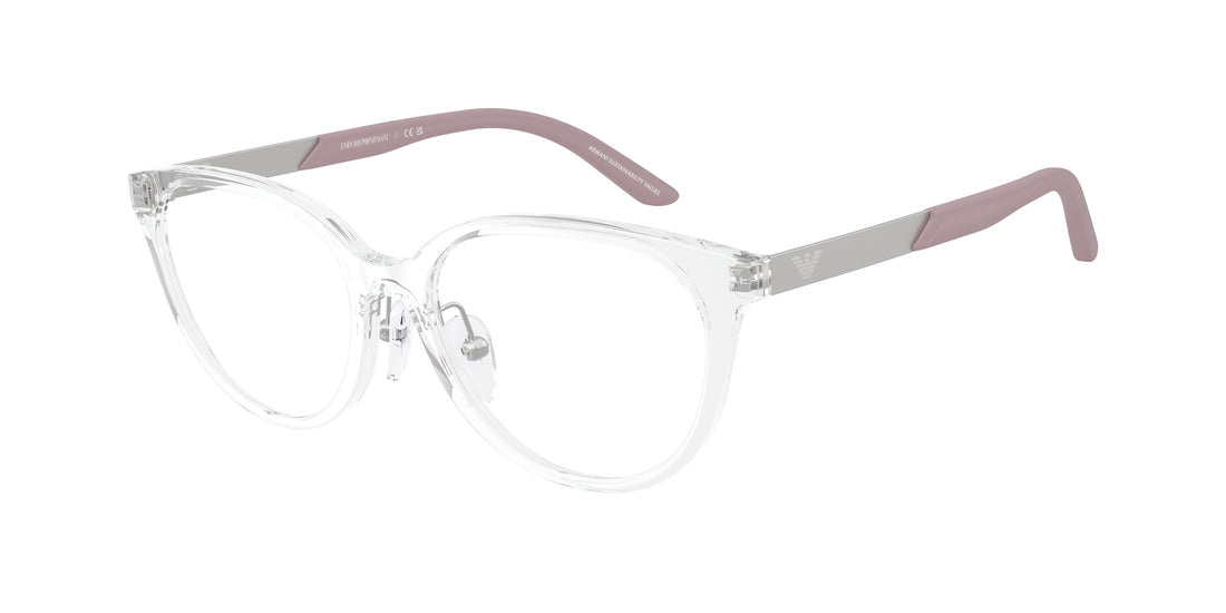 Occhiali da vista emporio armani ek3010 5893 transparente cat eye infantil taglia 48mm - Vista principale