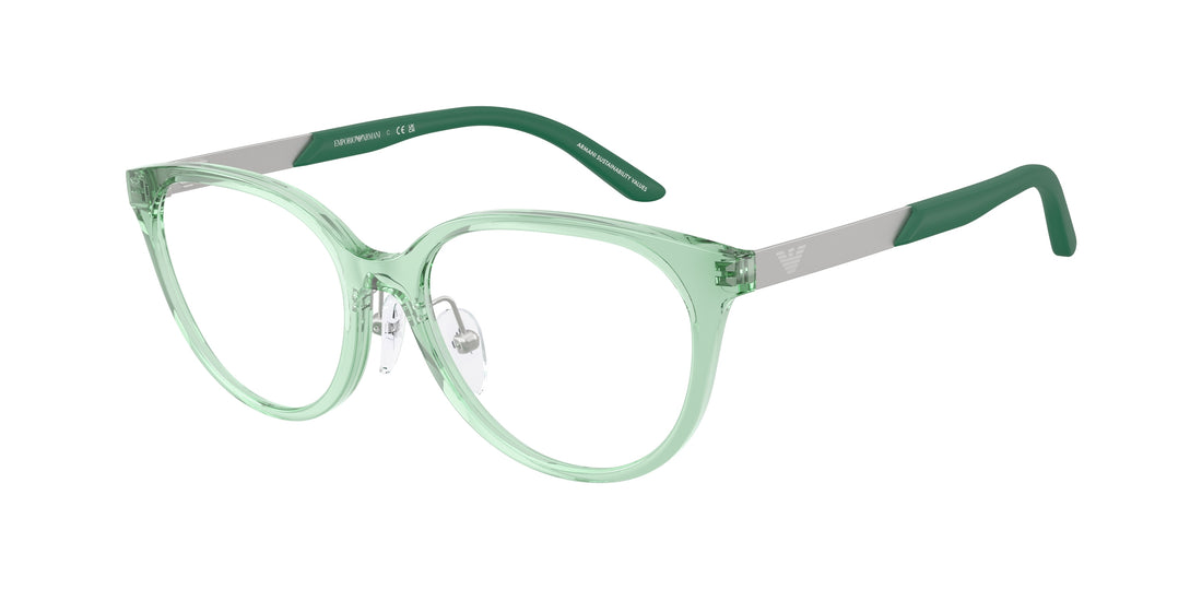 Occhiali da vista emporio armani ek3010 6281 verde cat eye infantil taglia 48mm - Vista principale
