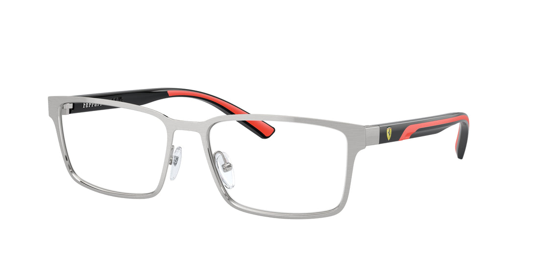 Óculos graduados ferrari scuderia fz7002 107 plateado rectangular hombre tamanho 56mm - Vista principal
