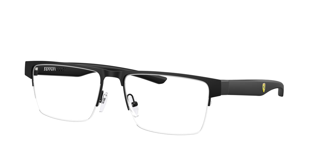 Gafas graduadas ferrari scuderia fz7007 101 negro rectangular masculino talla 55mm - Vista principal