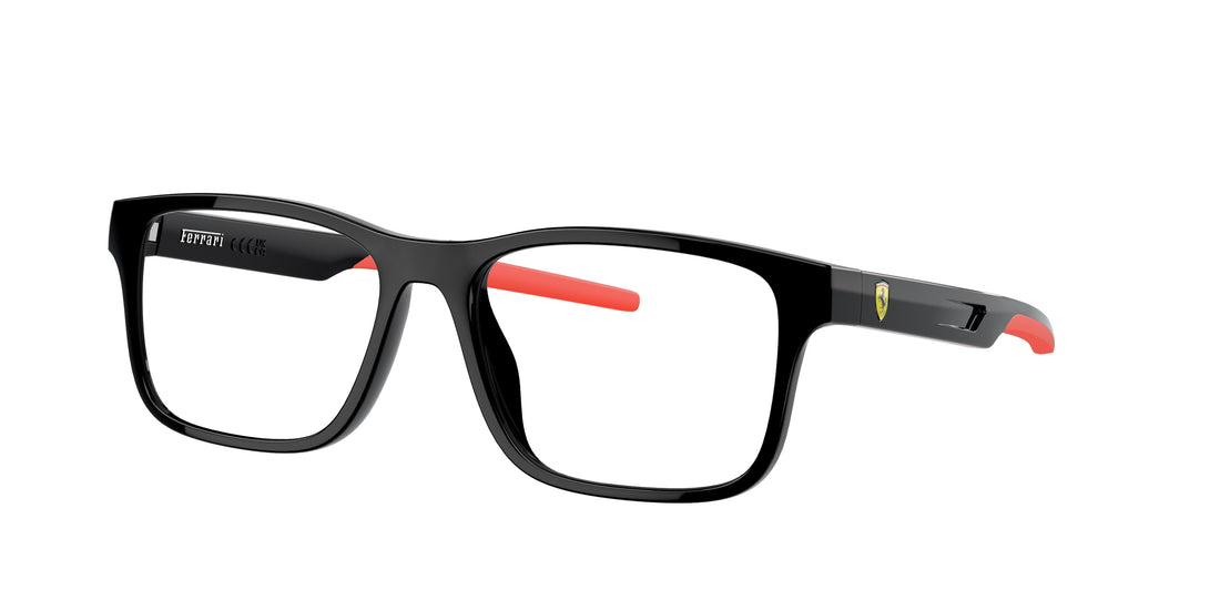 Gafas graduadas ferrari scuderia fz8003u 501 negro rectangular hombre talla 54mm - Vista principal
