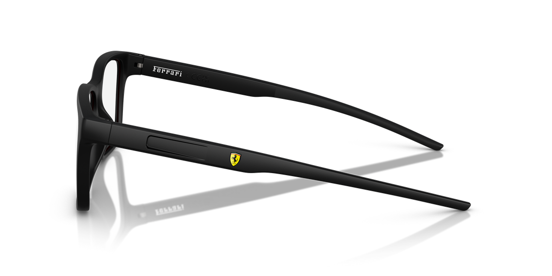 Óculos graduados ferrari scuderia fz8010u 504 negro square masculino tamanho 56mm - Vista de detalhe