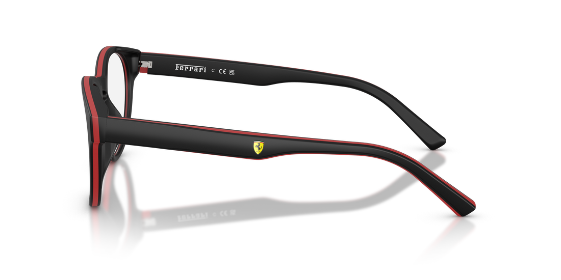 Gafas graduadas ferrari scuderia fz8022u 744 negro round masculino talla 49mm - Vista de detalle