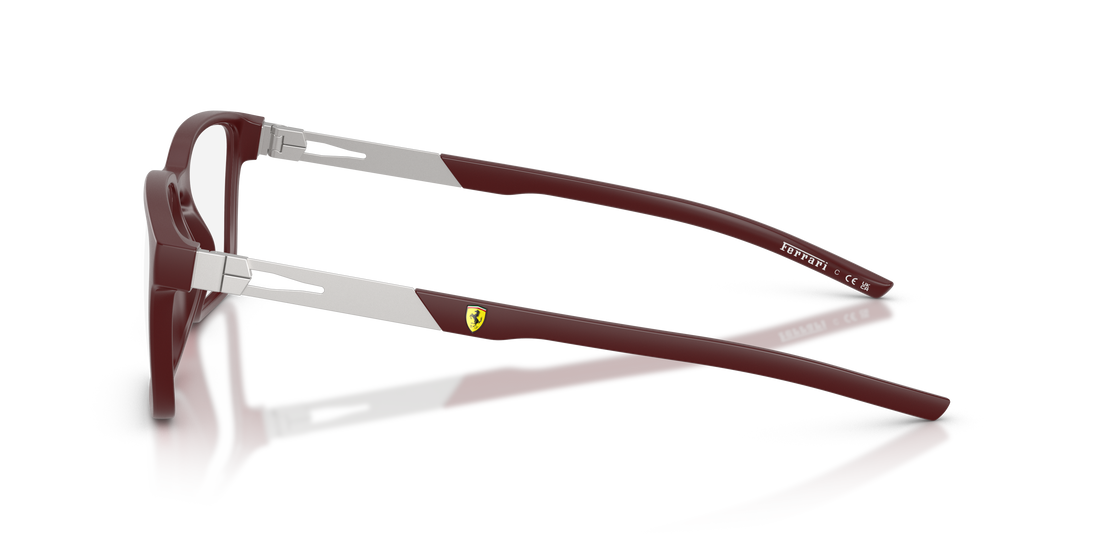 Lunettes de vue ferrari scuderia fz8025u 530 burdeos rectangular masculino taille 56mm - Vue détaillée