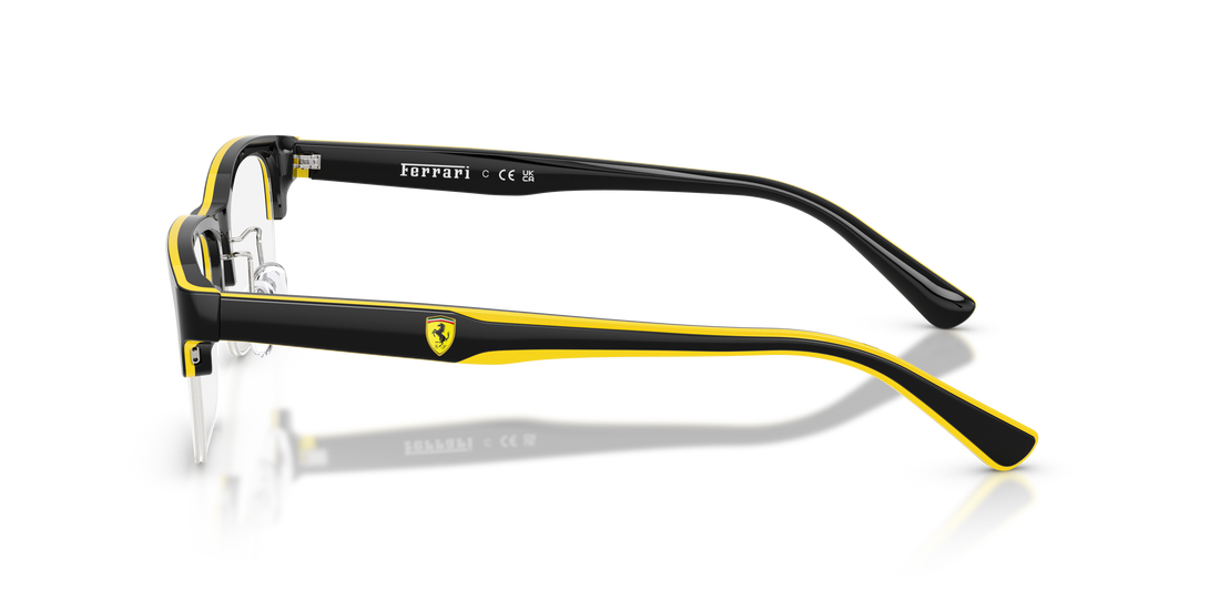 Gafas graduadas ferrari scuderia fz8028 762 negro pillow unisex talla 55mm - Vista de detalle