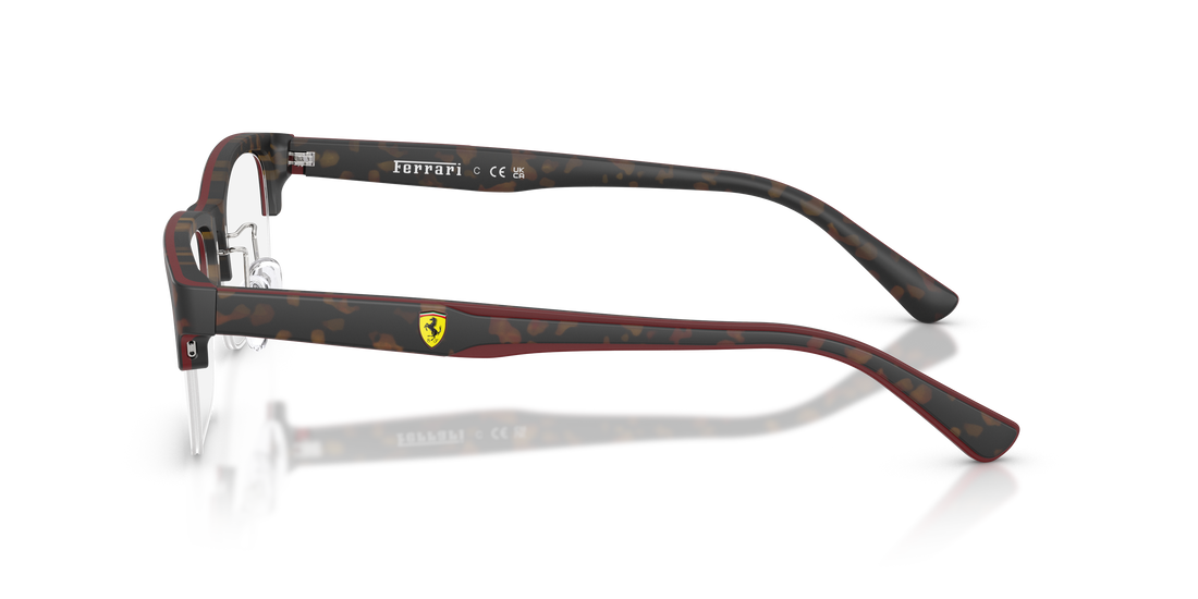 Gafas graduadas ferrari scuderia fz8028 763 marron pillow unisex talla 53mm - Vista de detalle