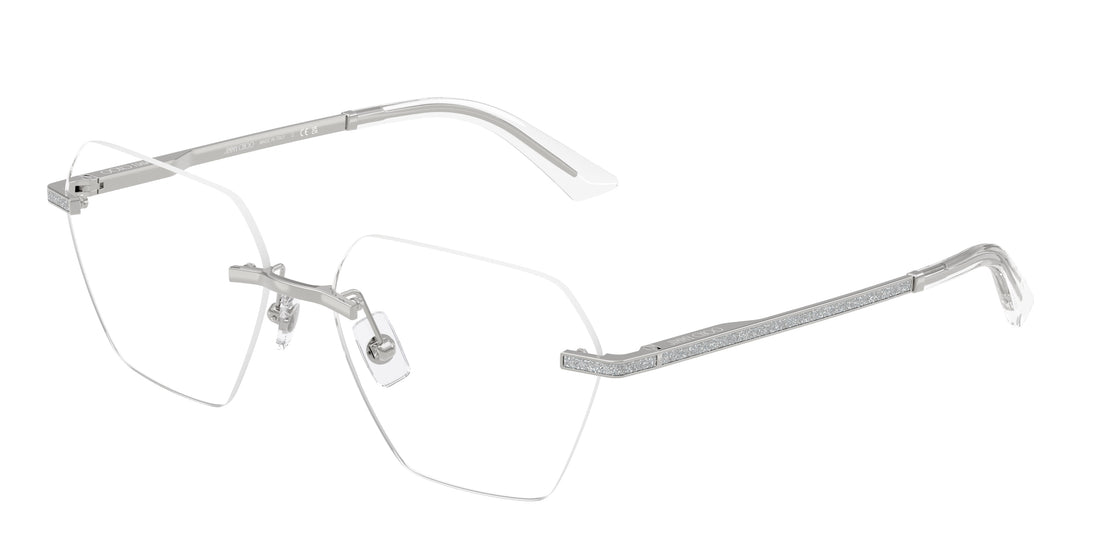 Prescription glasses jimmy choo jc2016j 3002 plateado irregular femenino size 56mm - Main view