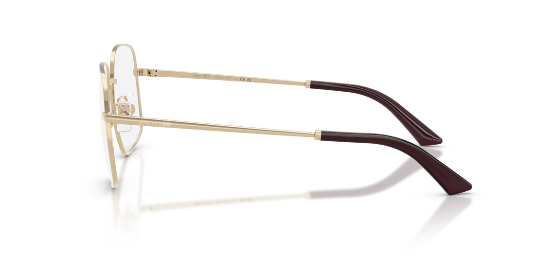 Gafas graduadas jimmy choo jc2019b 3017 dorado square femenino talla 54mm - Vista de detalle