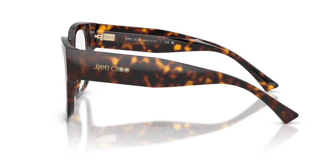 Prescription glasses jimmy choo jc3042b 5002 havana square femenino size 54mm - Detailed view