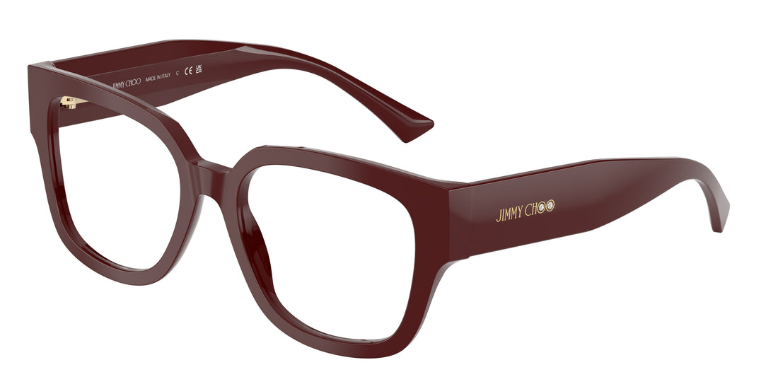 Prescription glasses jimmy choo jc3042b 5057 rojo square femenino size 54mm - Main view