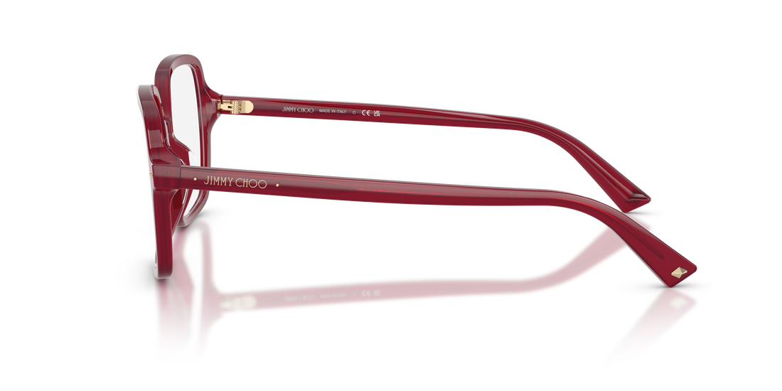 Occhiali da vista jimmy choo jc3046u 5081 rojo square femenino taglia 55mm - Vista dettagliata