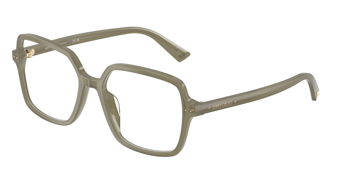 Prescription glasses jimmy choo jc3046u 5082 verde square femenino size 55mm - Main view