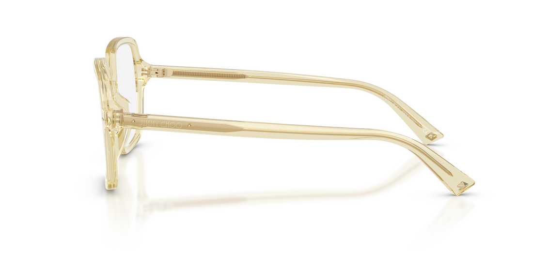 Prescription glasses jimmy choo jc3046u 5083 amarillo square femenino size 55mm - Detailed view