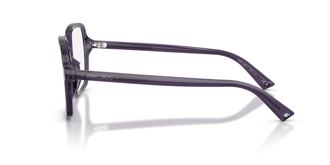 Prescription glasses jimmy choo jc3046u 5087 violeta square femenino size 55mm - Detailed view